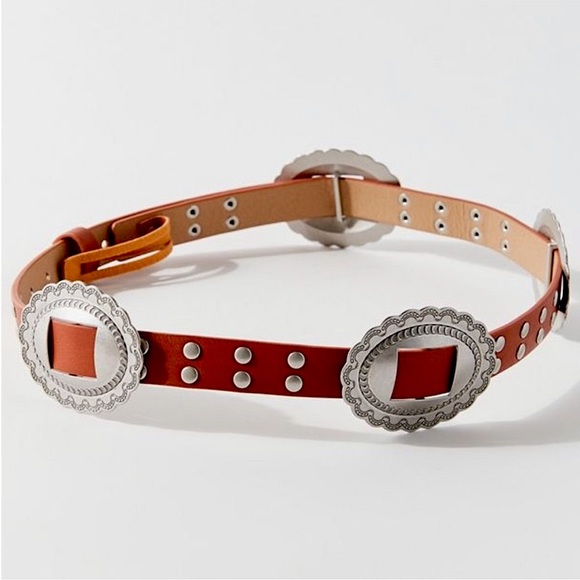 URBAN OUTFITTERS | RUSTIC WESTERN VEGAN LEATHER BELT - Picture 1 of 3